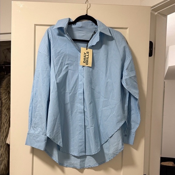 Daily Drills Tops - Daily Drills Poplin Button Down